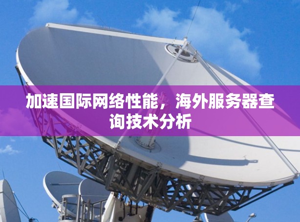 加速国际网络性能，海外服务器查询技术分析