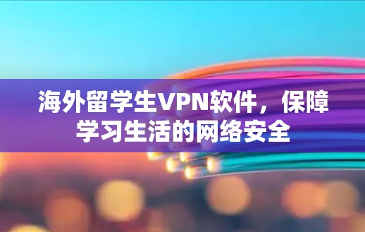 海外留学生VPN软件，保障学习生活的网络安全