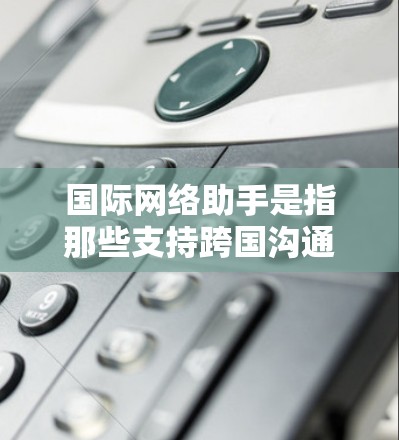 国际网络助手是指那些支持跨国沟通和协作的网络工具和平台。它们帮助用户在全球范围内高效地进行交流，克服地理和语言障碍。以下是国际网络助手的详细介绍