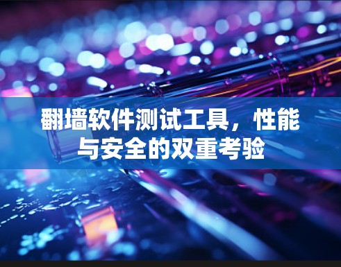 翻墙软件测试工具，性能与安全的双重考验