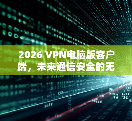 2026 VPN电脑版客户端，未来通信安全的无缝解决方案