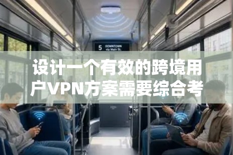 设计一个有效的跨境用户VPN方案需要综合考虑多个方面，确保安全性、稳定性和用户体验。以下是一个详细的方案设计