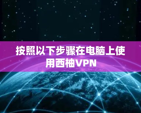 按照以下步骤在电脑上使用西柚VPN