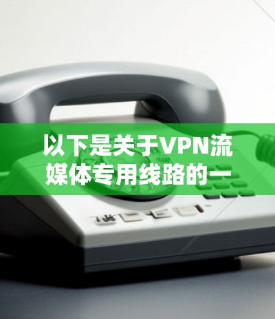 以下是关于VPN流媒体专用线路的一些关键点和建议